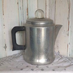 Vintage Aluminum Stovetop Coffee Percolator